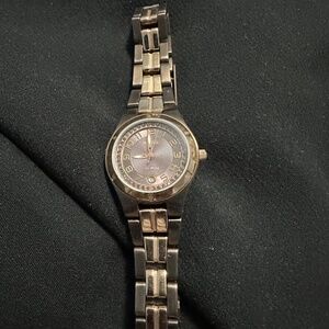 Fossil Brown Stainless Steel Watch | Crystal Bezel | Needs Battery